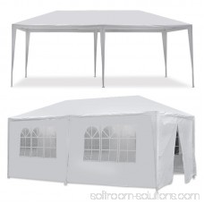 Zeny 10'x20' Outdoor Canopy Party Wedding Tent White Gazebo Pavilion w/6 Side Walls